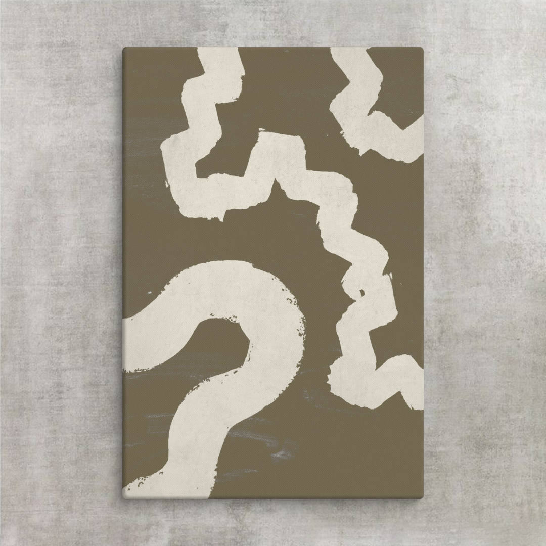 Earthly Tracks Abstract Canvas