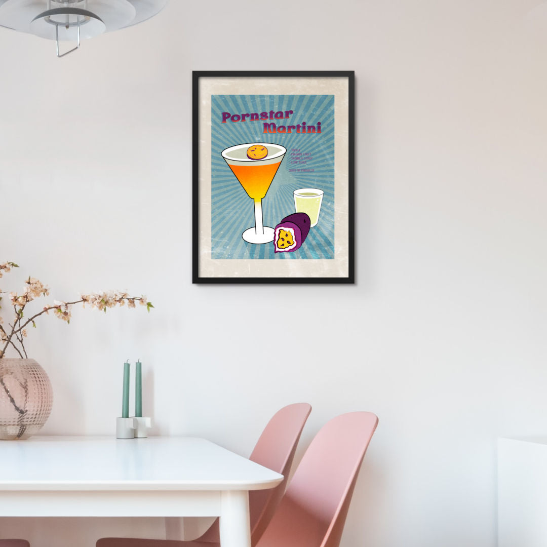 pornstar martini cocktail poster