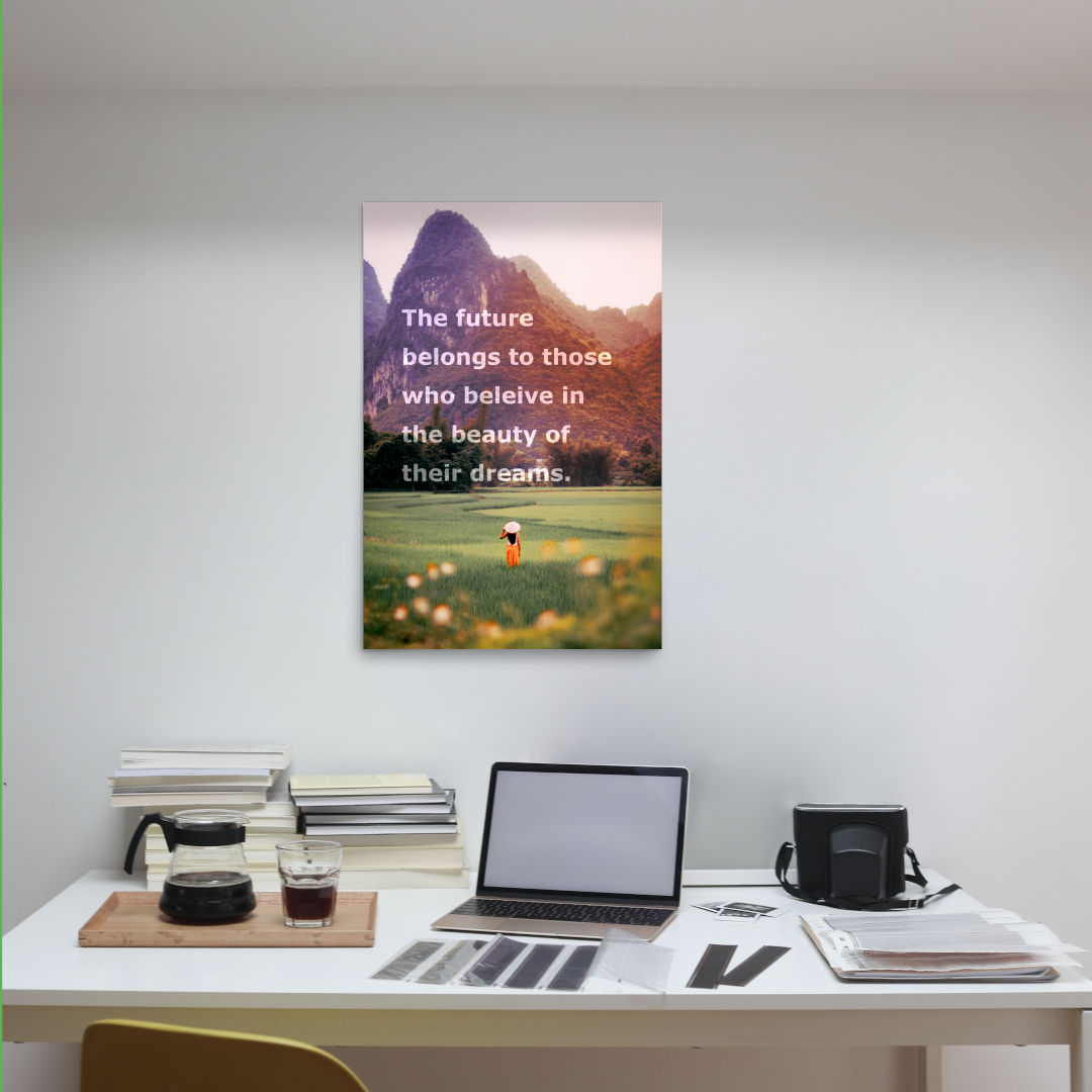 beauty of dreams motivational poster