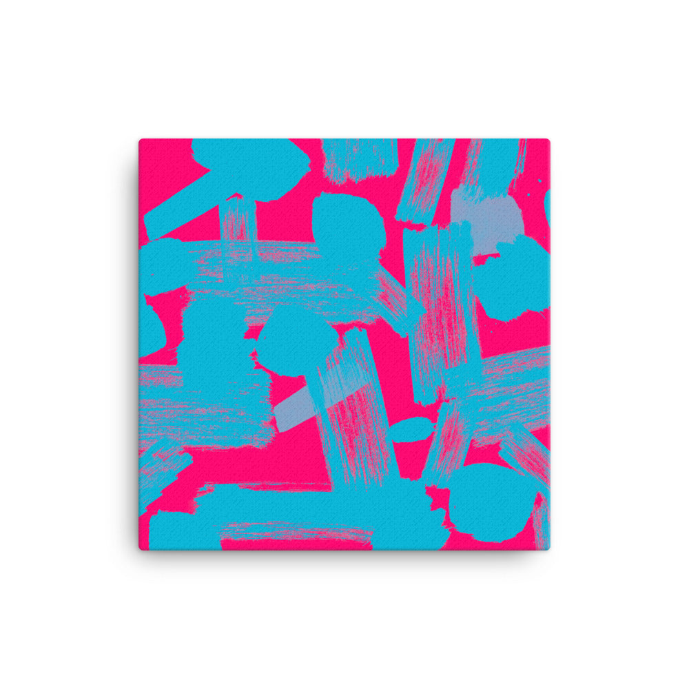 Pink n Blue Vibrancy Canvas Print