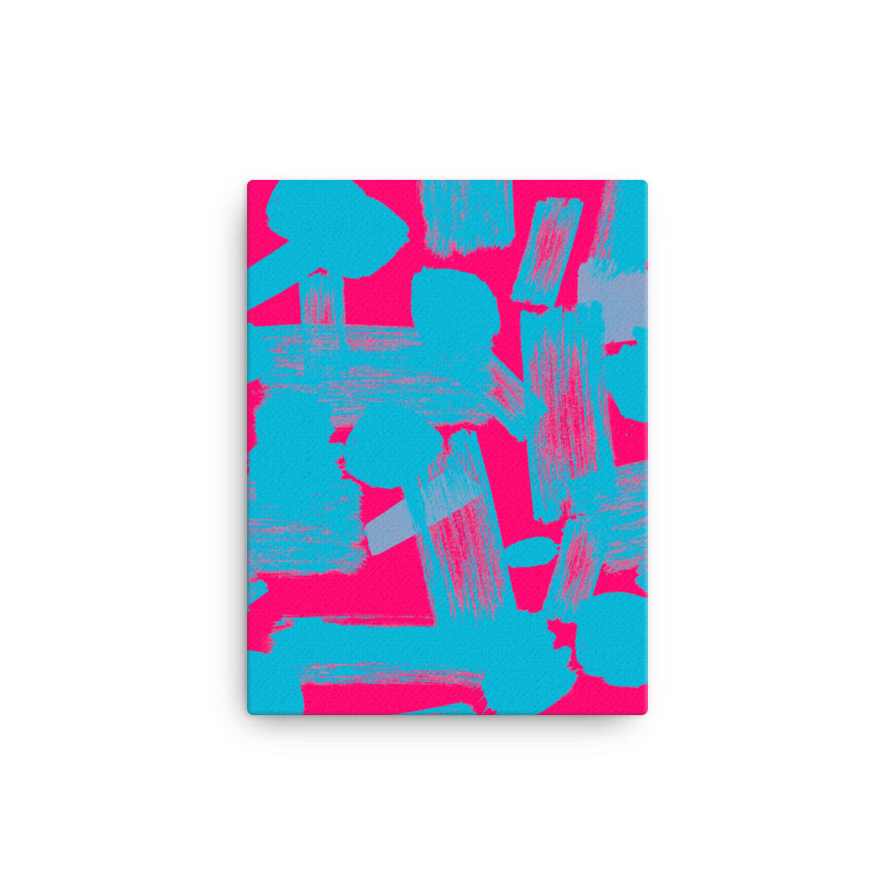 Pink n Blue Vibrancy Canvas Print