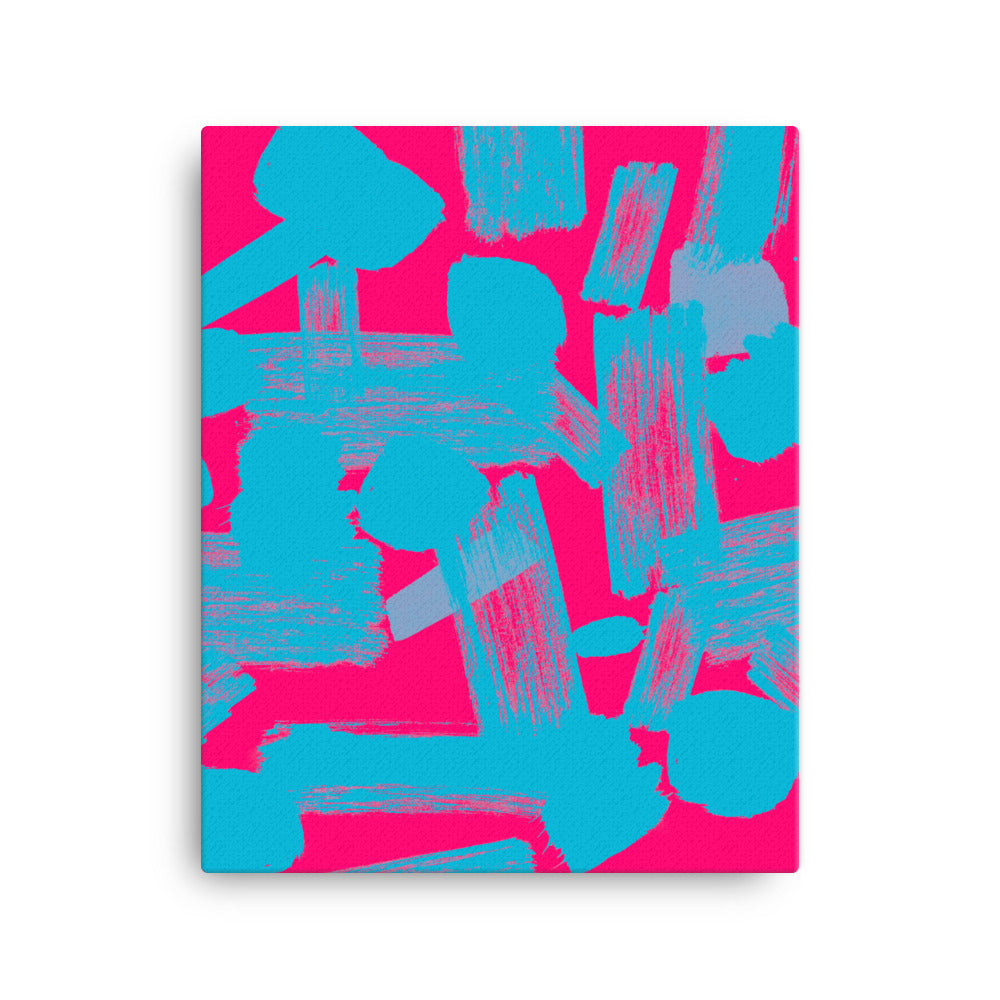 Pink n Blue Vibrancy Canvas Print