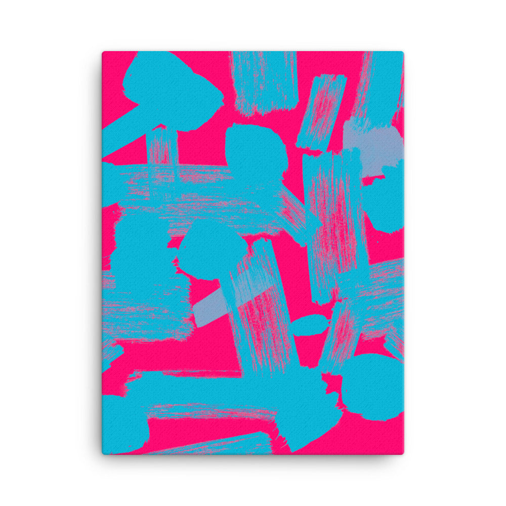 Pink n Blue Vibrancy Canvas Print