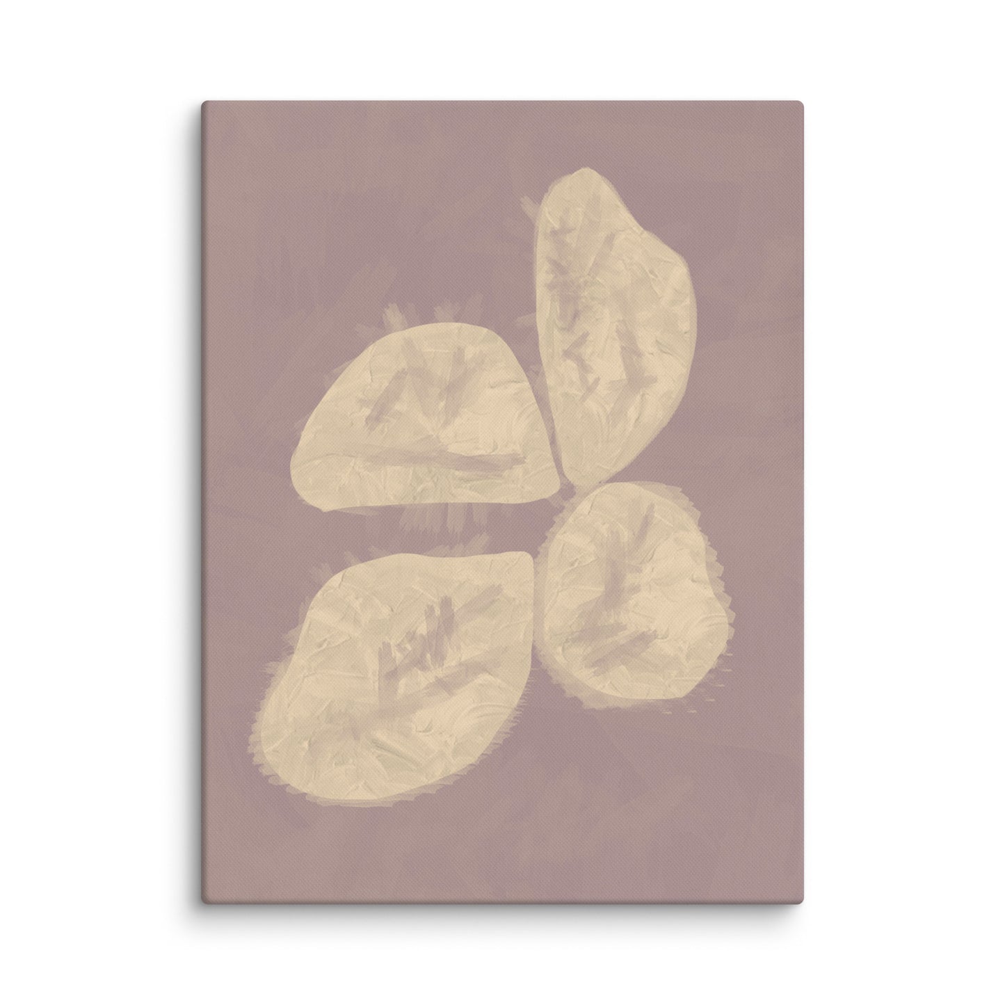 Neutral Floral Abstract Canvas Print