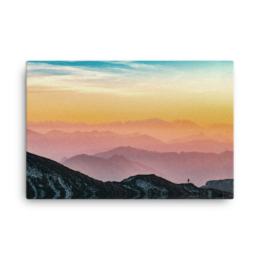 Majestic Mountains of Altmünster Canvas Print