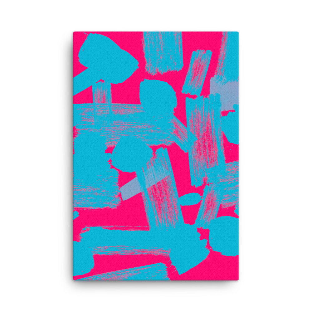 Pink n Blue Vibrancy Canvas Print