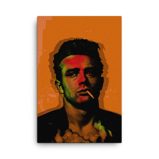 James Dean Pop Art Canvas Print