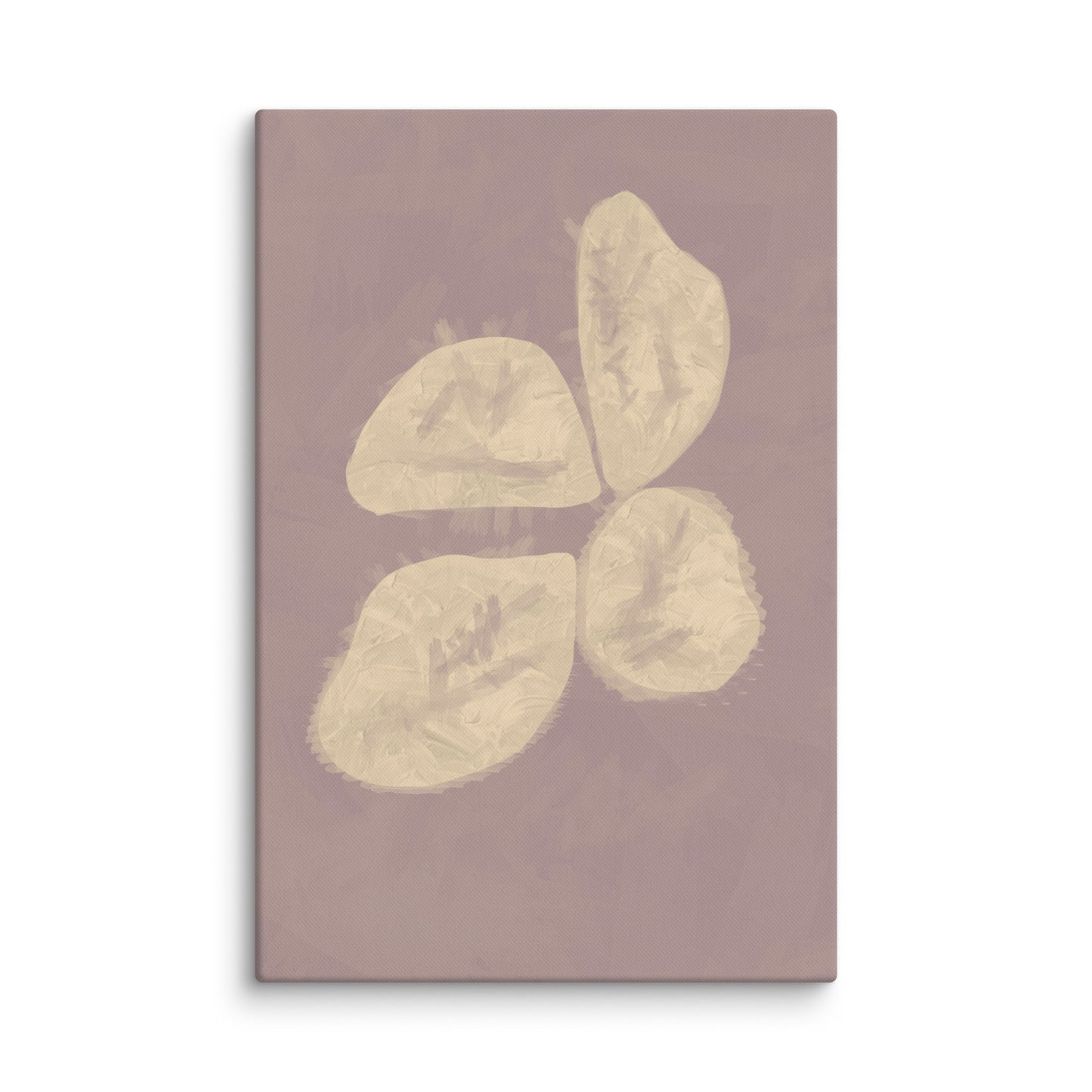 Neutral Floral Abstract Canvas Print