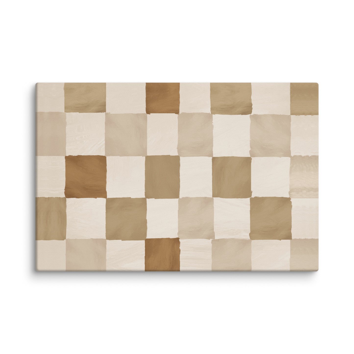 Desert Checkers Abstarct Canvas Print