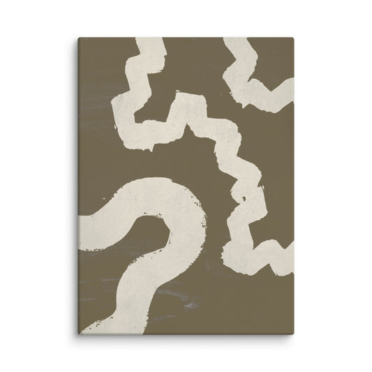 Earthly Tracks Abstract Canvas