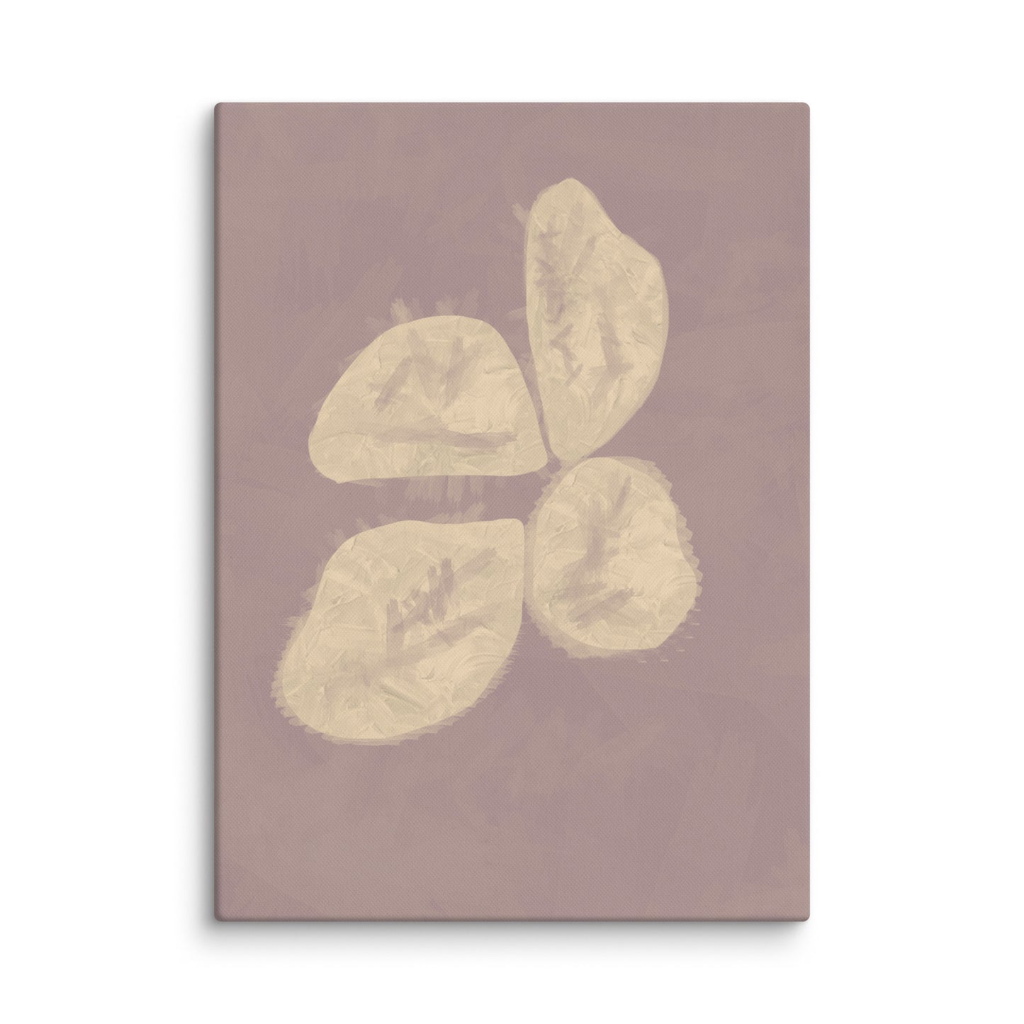 Neutral Floral Abstract Canvas Print