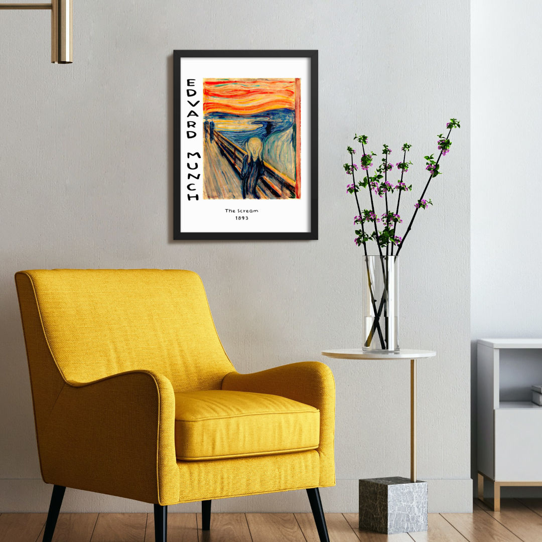 The Scream by Edvard Munch Framed Print