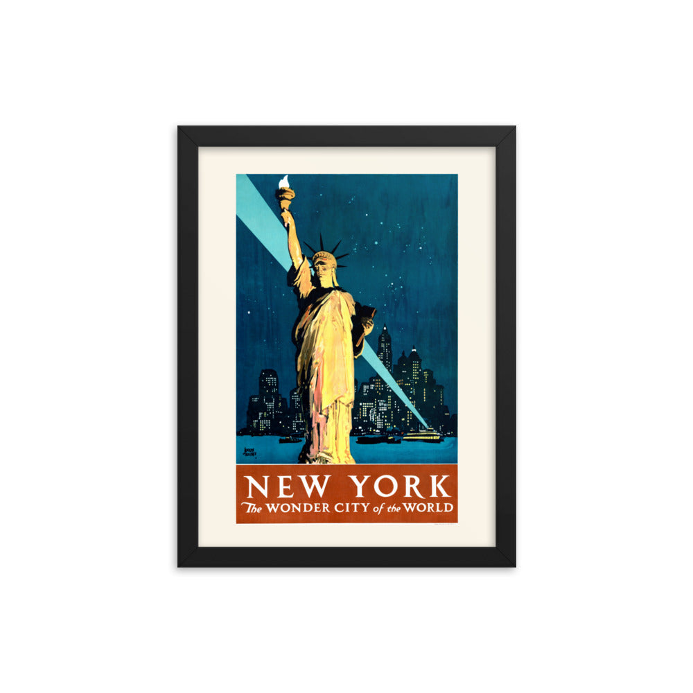 New York, the Wonder City of the World 1927 Framed Print