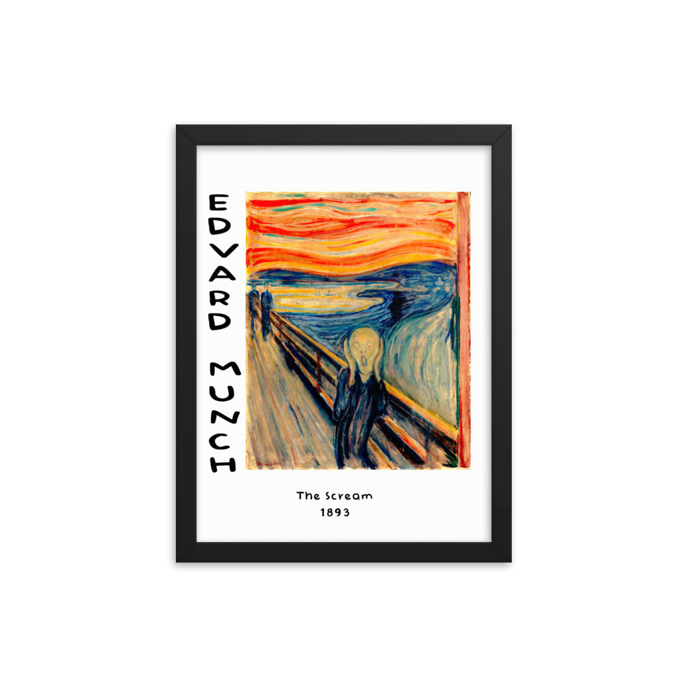 The Scream by Edvard Munch Framed Print