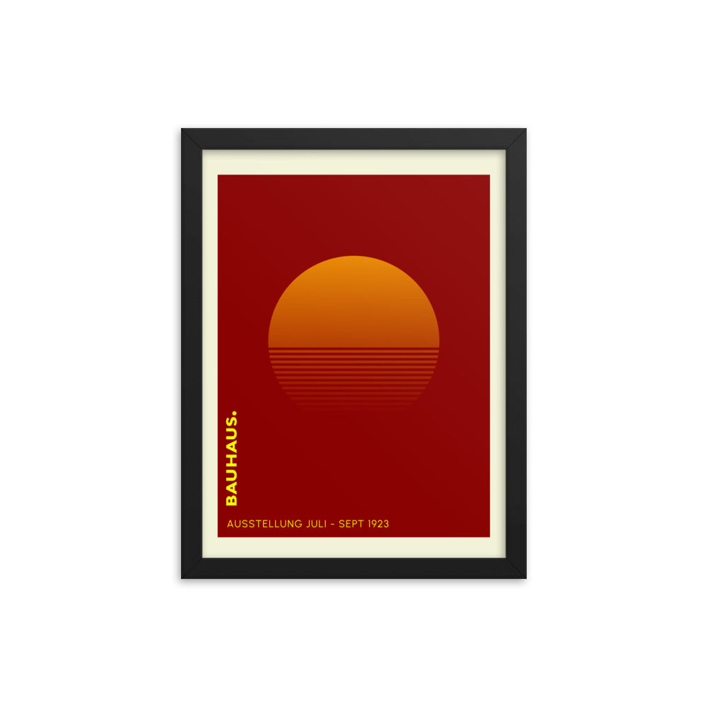 Bauhaus Sunrise Framed Print