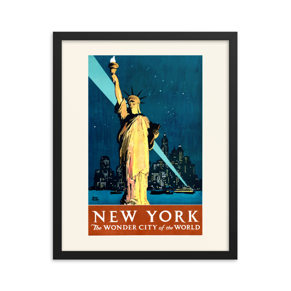 New York, the Wonder City of the World 1927 Framed Print
