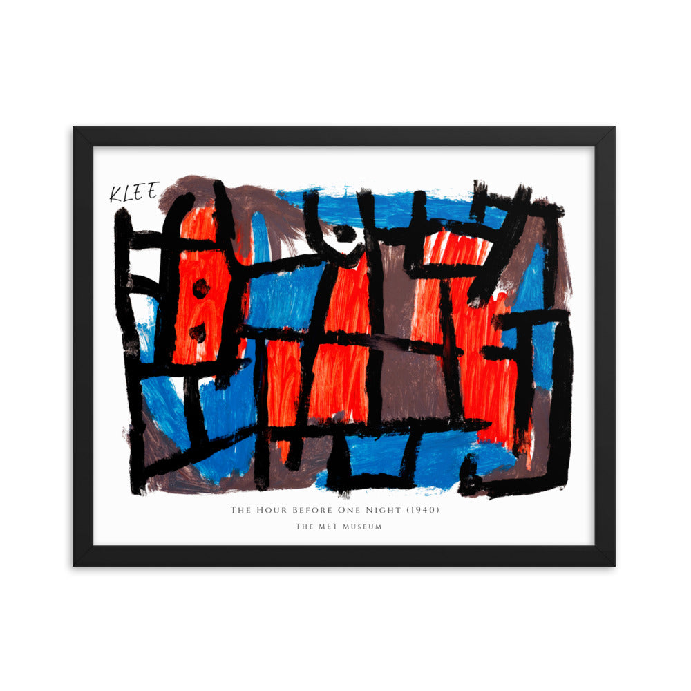 Paul Klee- The Hour Before One Night (1940) Framed Print
