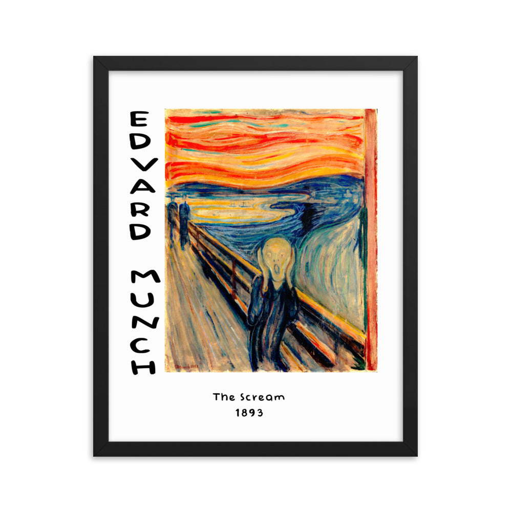 The Scream by Edvard Munch Framed Print