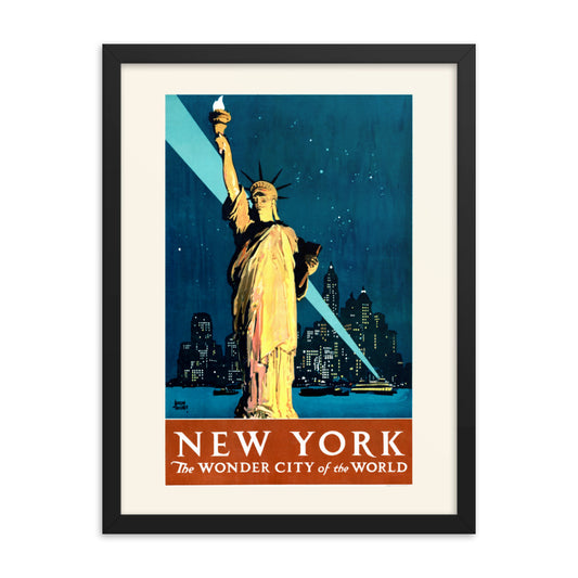 New York, the Wonder City of the World 1927 Framed Print