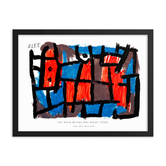 Paul Klee- The Hour Before One Night (1940) Framed Print