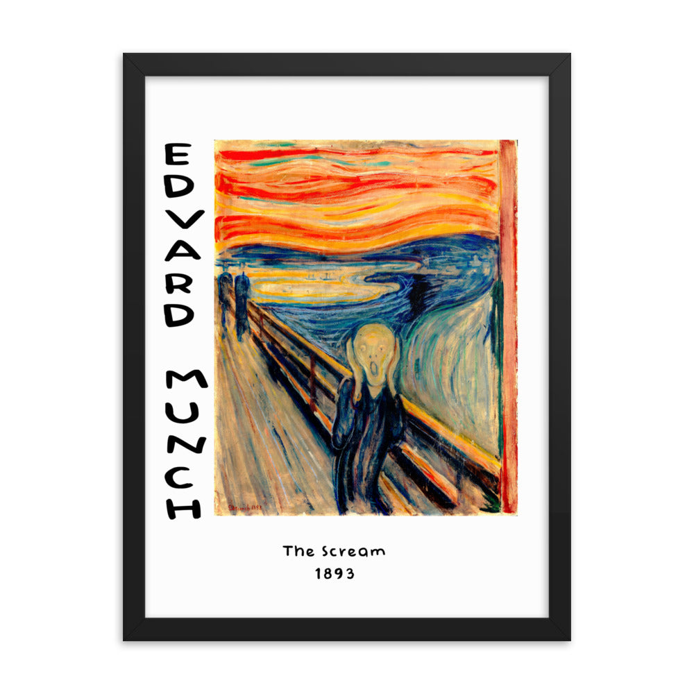 The Scream by Edvard Munch Framed Print