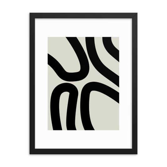 Abstract Lines Framed Print