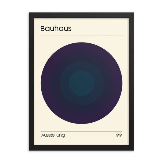 Bauhaus Concentrix Framed Print