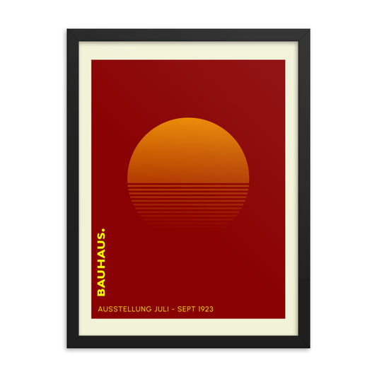 Bauhaus Sunrise Framed Print