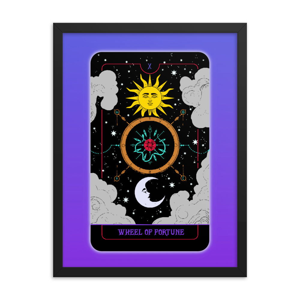 Wheel of Fortune Tarot Card Framed Print