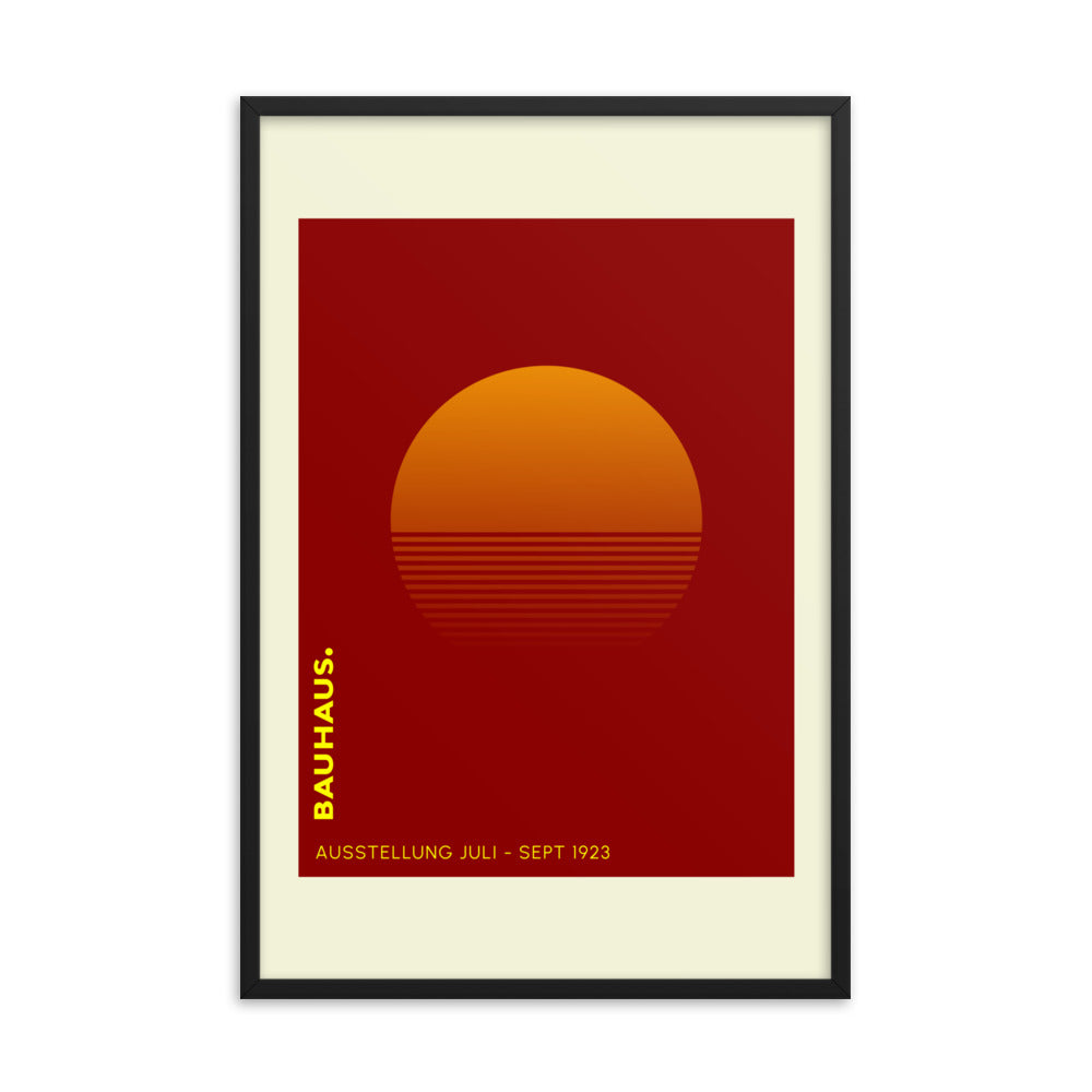 Bauhaus Sunrise Framed Print