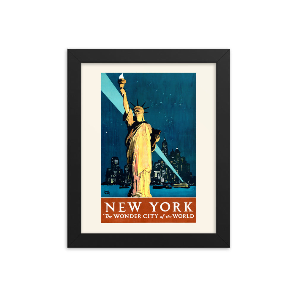 New York, the Wonder City of the World 1927 Framed Print
