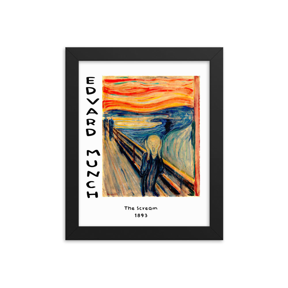 The Scream by Edvard Munch Framed Print