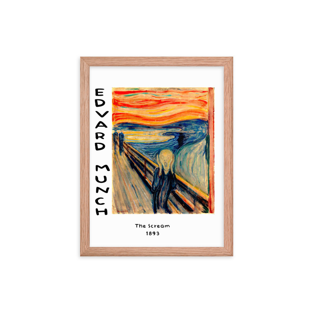 The Scream by Edvard Munch Framed Print