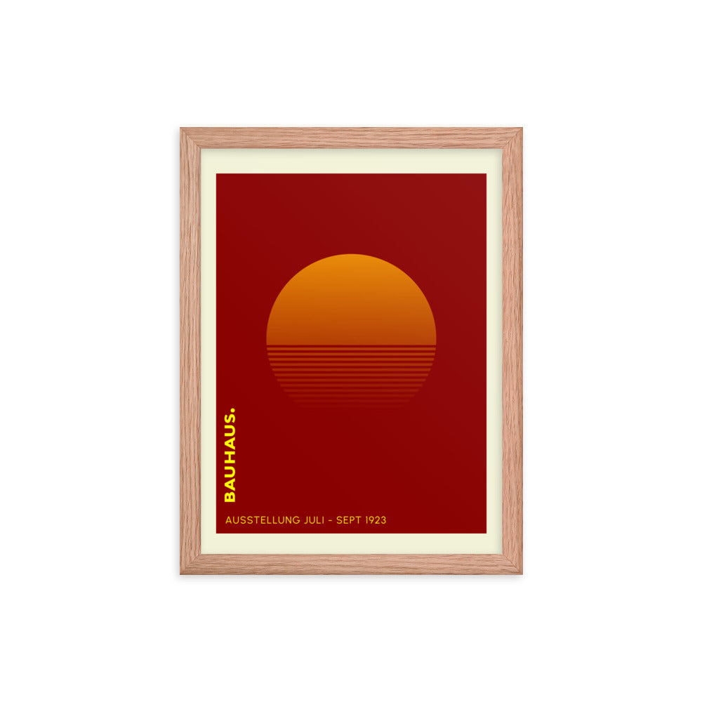 Bauhaus Sunrise Framed Print