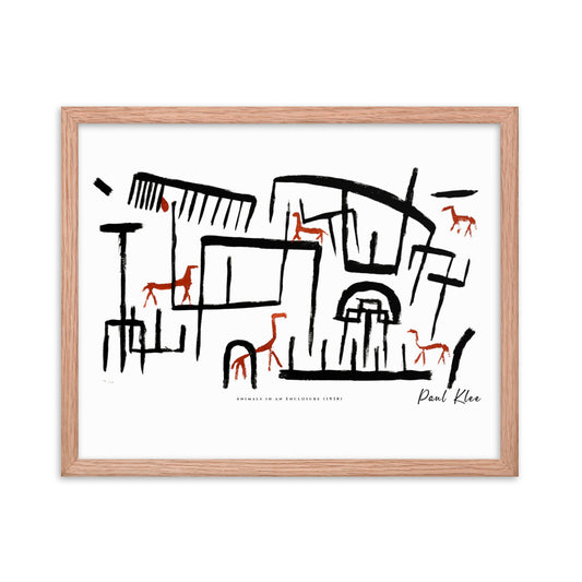 Paul Klee - Animals in an Enclosure Framed Print