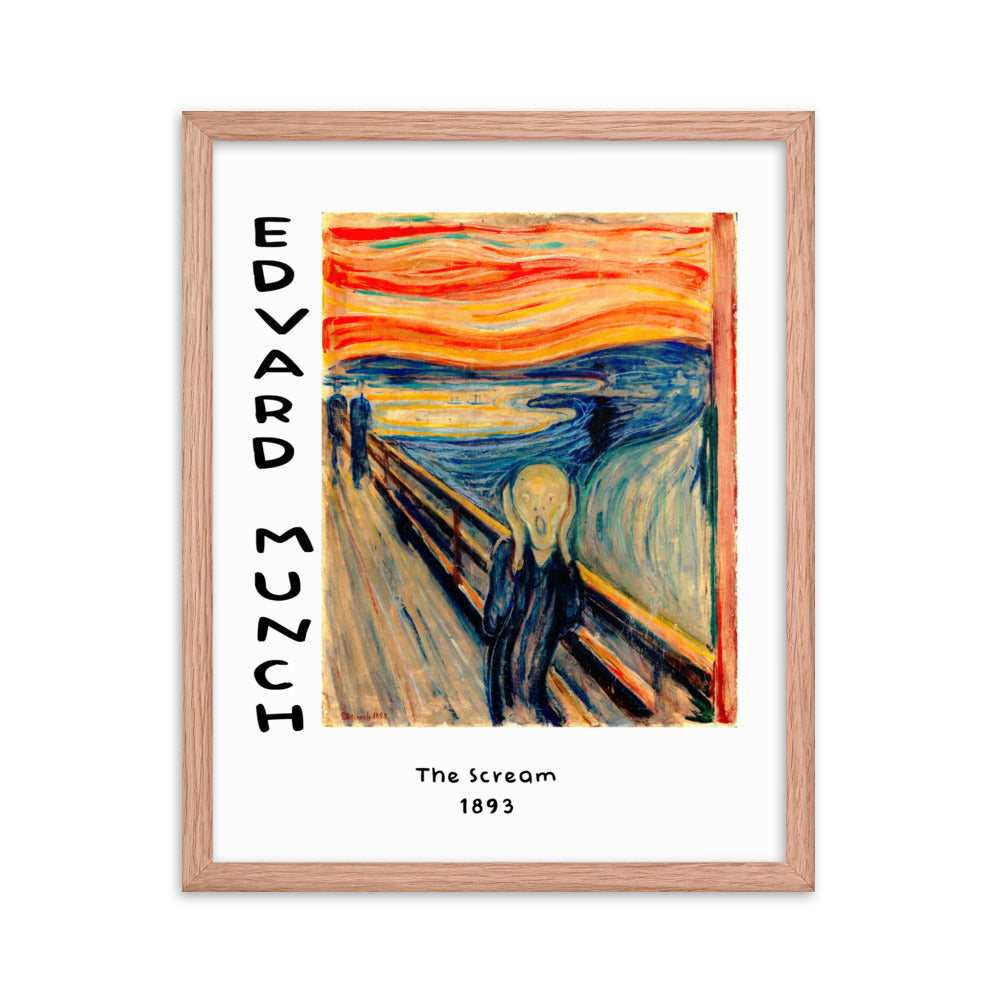 The Scream by Edvard Munch Framed Print