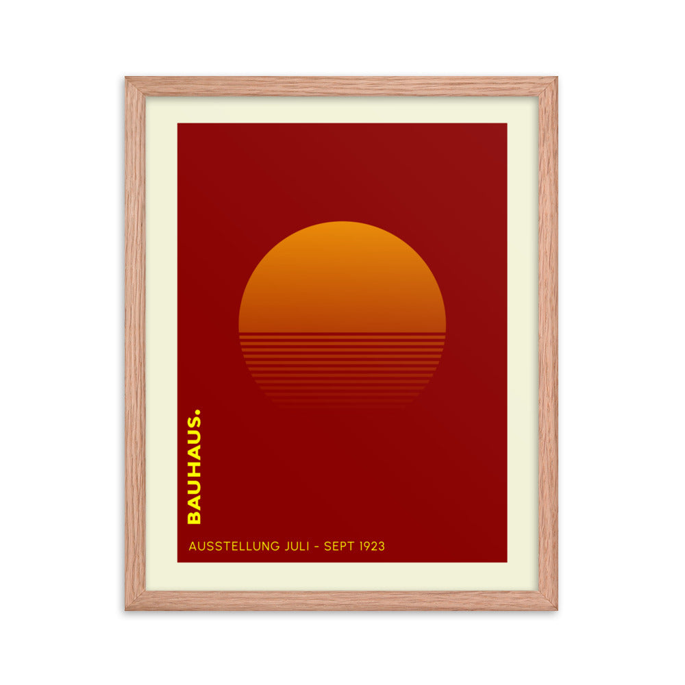 Bauhaus Sunrise Framed Print