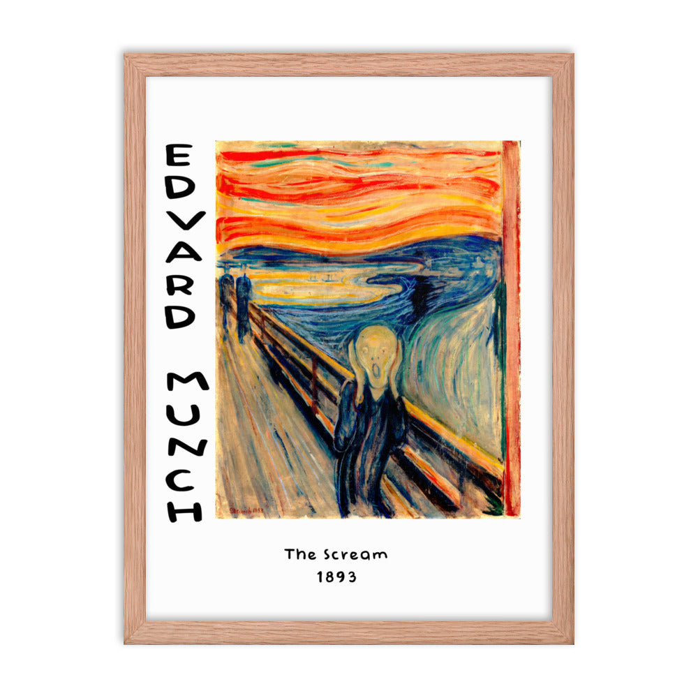 The Scream by Edvard Munch Framed Print