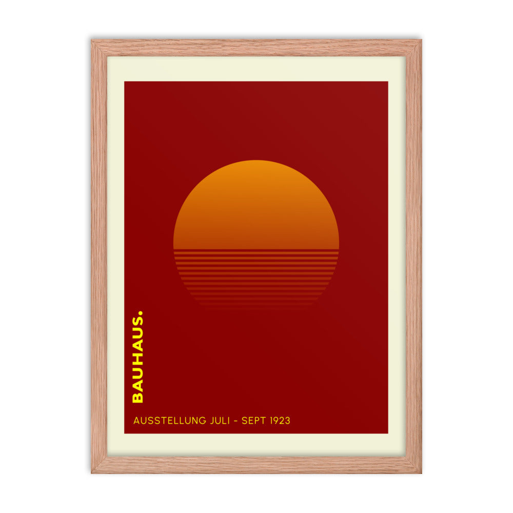 Bauhaus Sunrise Framed Print
