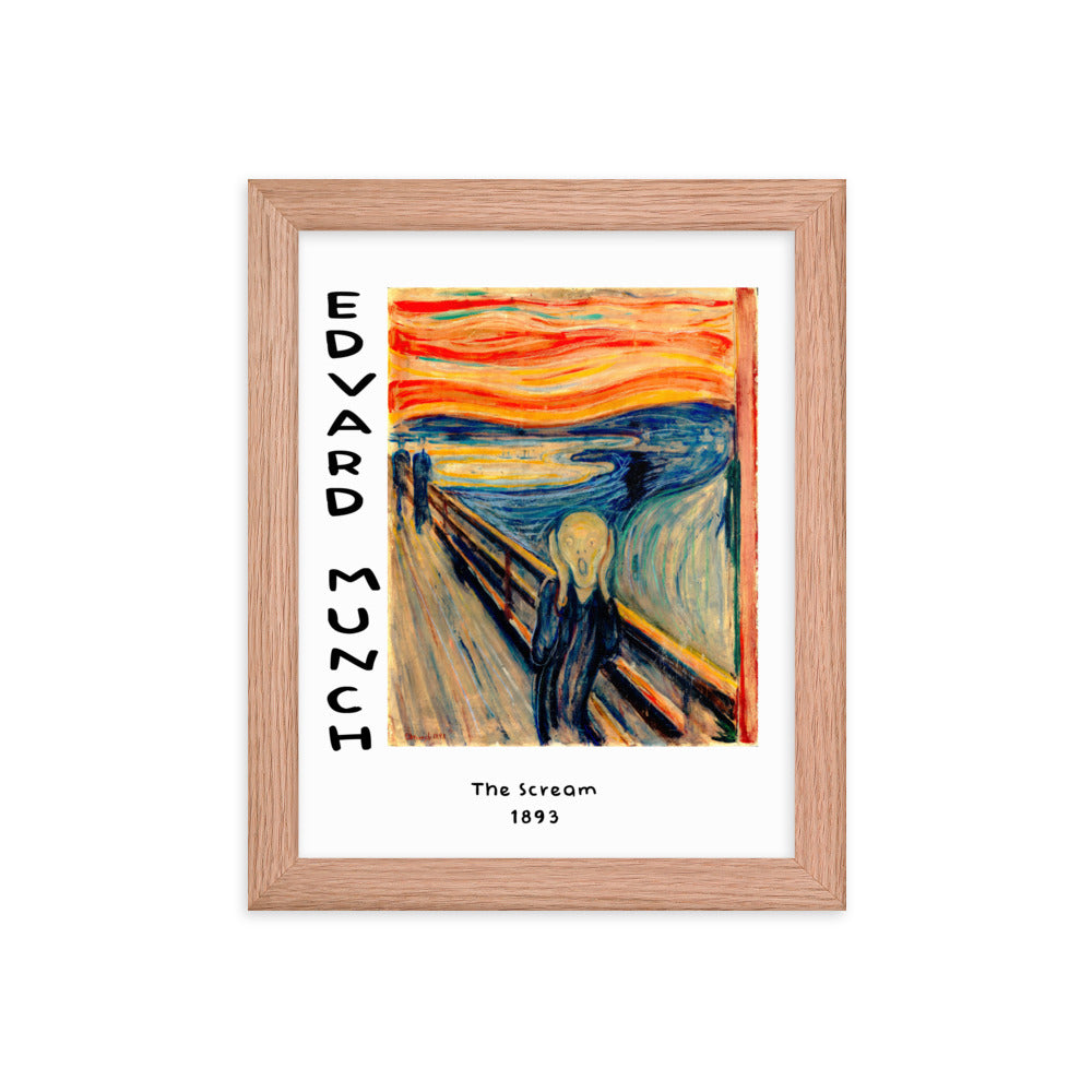 The Scream by Edvard Munch Framed Print