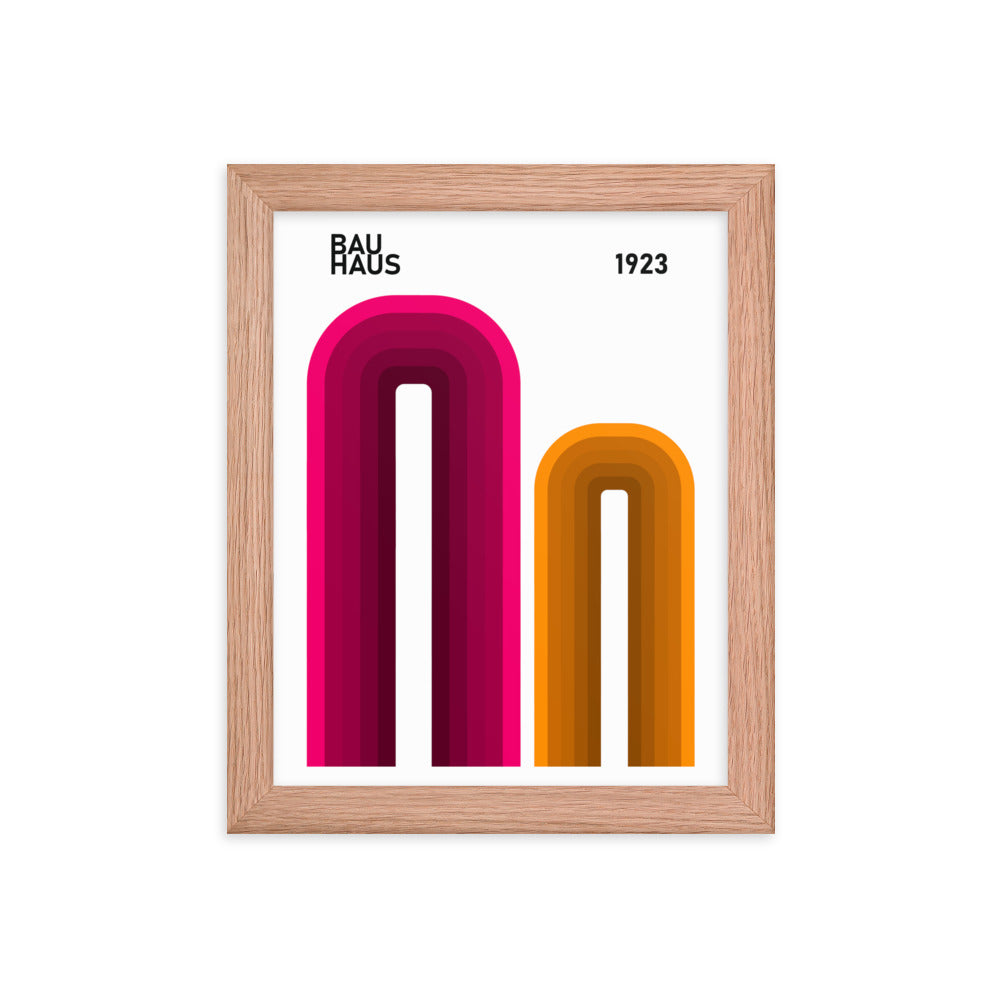 Bauhaus Arches Framed Print