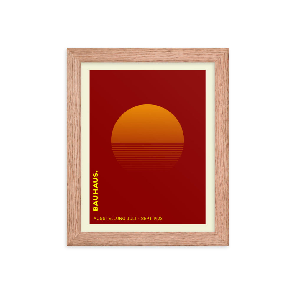 Bauhaus Sunrise Framed Print