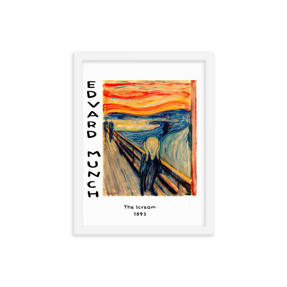 The Scream by Edvard Munch Framed Print