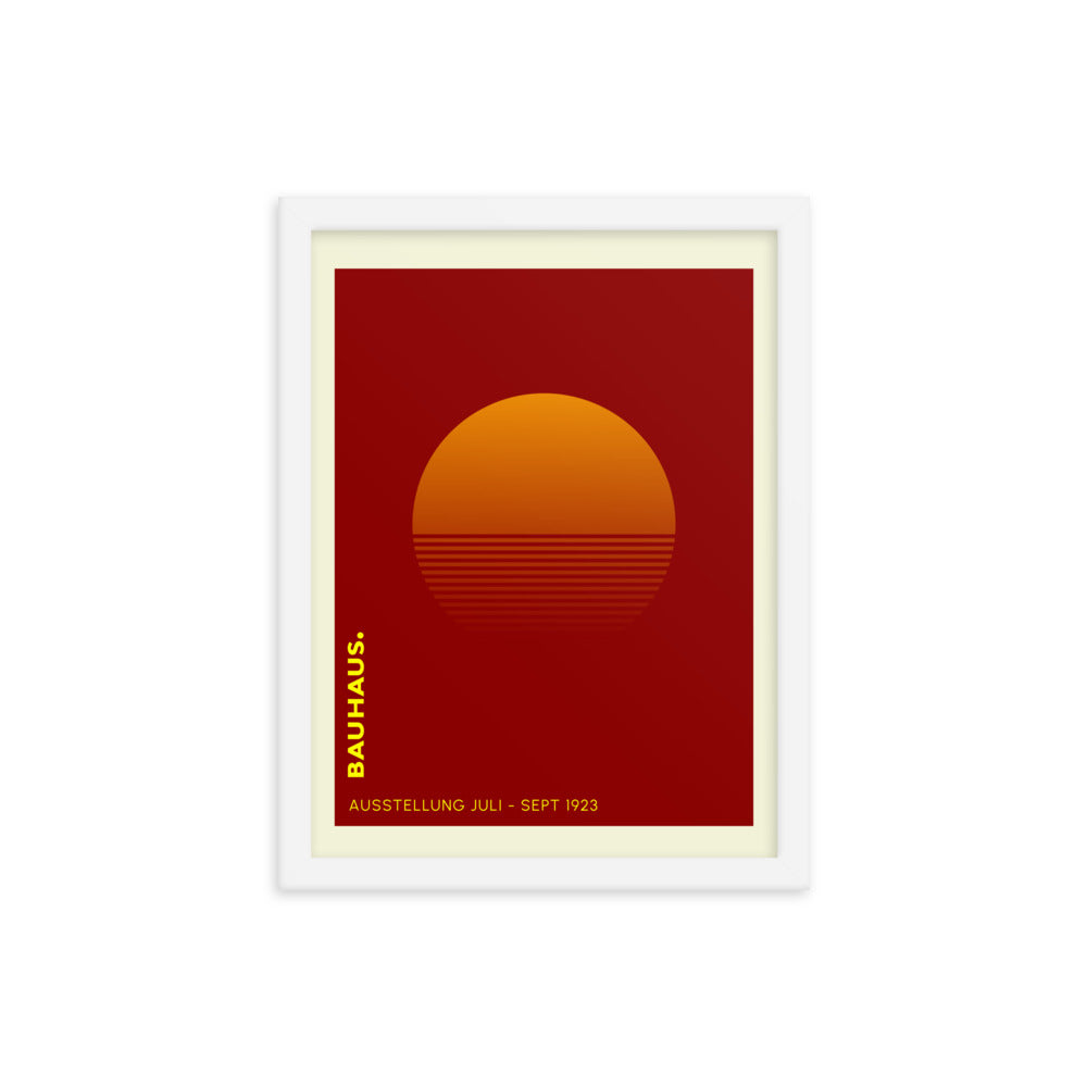 Bauhaus Sunrise Framed Print