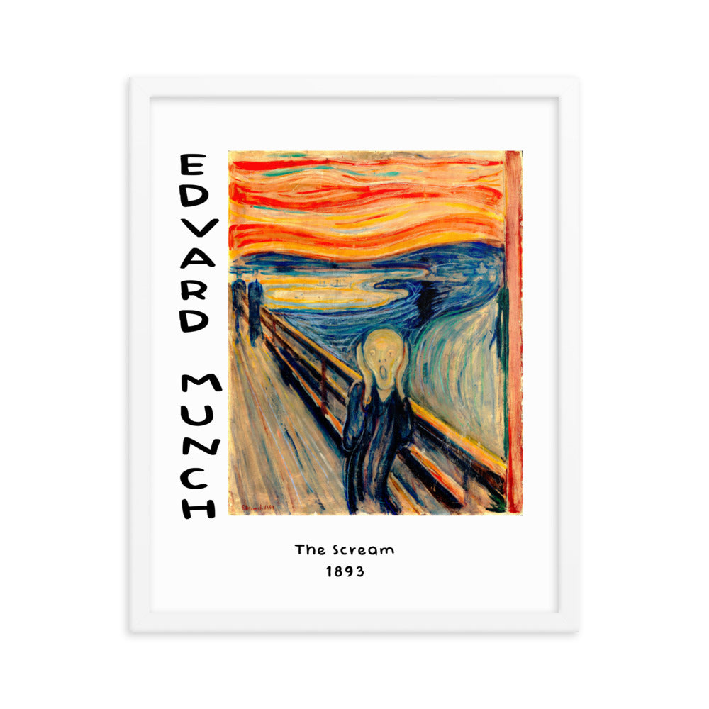 The Scream by Edvard Munch Framed Print