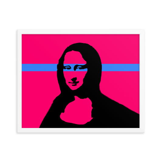 Mona Lisa Vector Framed Print