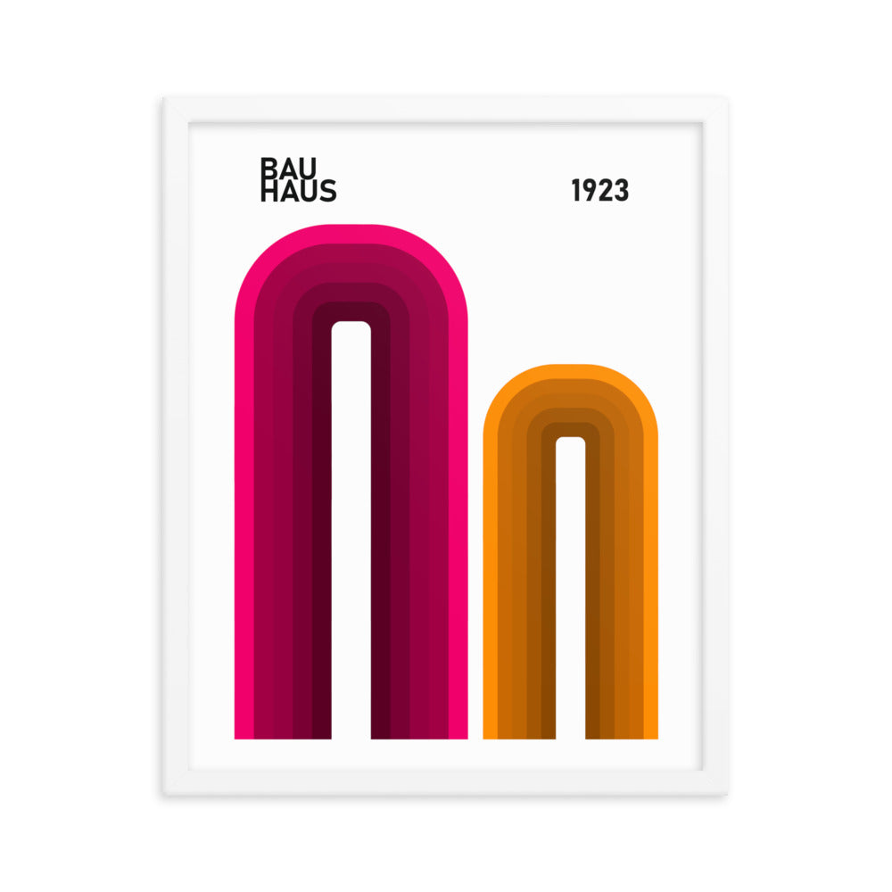 Bauhaus Arches Framed Print