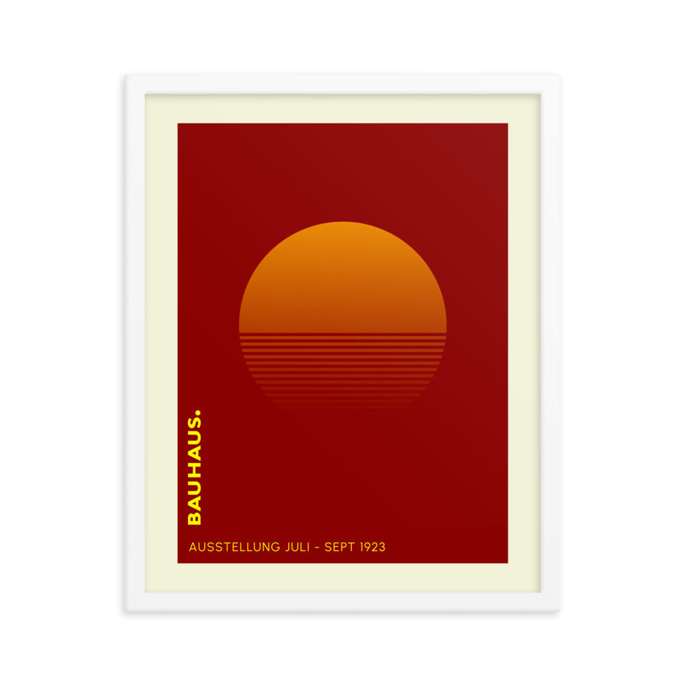 Bauhaus Sunrise Framed Print