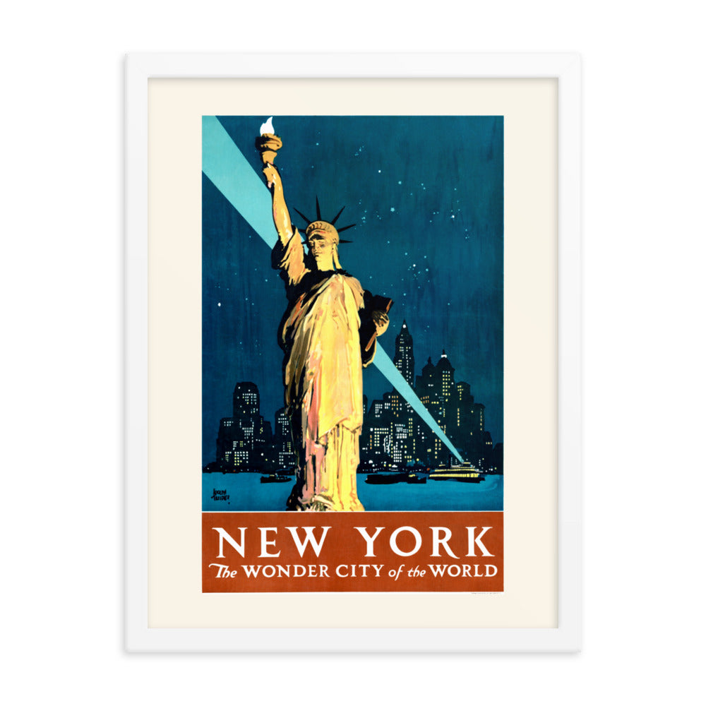 New York, the Wonder City of the World 1927 Framed Print