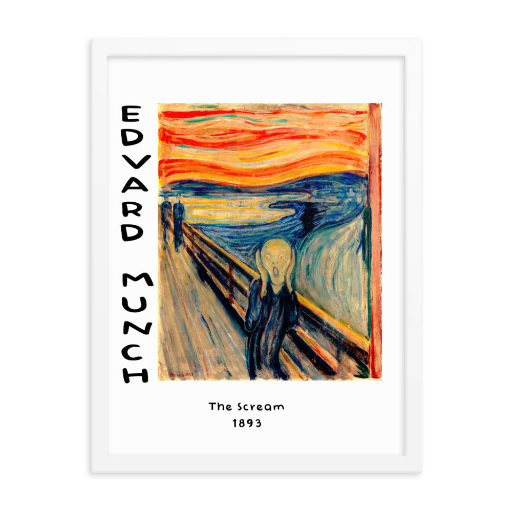 The Scream by Edvard Munch Framed Print